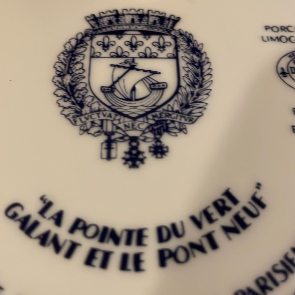 La Pointe de Vert Galant et le Pont Neuf Collector Plate - Picture 8 of 12